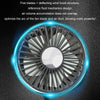 Car Double-head Hose Seat Fan with Light(Black)