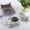 Retro Style Full Body Camera PU Leather Case Bag with Strap for FUJIFILM instax mini 9 / mini 8+ / mini 8(White)