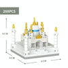288pcs /Box High Difficulty Micro-Particle Taj Mahal Castle Building Blocks Children Puzzle Toys Festival Gift