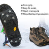 8 Teeth Ice Claw Outdoor Non-slip Shoes Covers for Ice Snow Ground, Size:M35-39(Black)