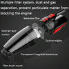 CS1016 120W Cordless Dry Wet Car Handheld Vacuum Cleaner With Light(Black)