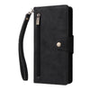 For Samsung Galaxy S25 Ultra 5G Rivet Buckle 9 Cards Three Fold Leather Phone Case(Black)