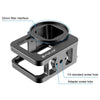 PULUZ for GoPro HERO12 Black /11 Black /10 Black /9 Black Thicken Housing Shell CNC Aluminum Alloy Protective Cage with Insurance Frame & 52mm UV Lens(Black)