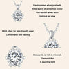 MSN006 Sterling Silver S925 Hexagonal Moissanite Pendant White Gold Plated Necklace