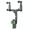 Car Rearview Mirror Navigation Retractable Multifunctional Mobile Phone Holder(Green)