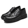 ENLEN&BENNA YC8865 Casual Leather Shoes Men Thick Bottom Increase Simple Shoes, Size: 41(Black)