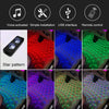 A18 Car Colorful Voice-activated RGB Foot LED Atmosphere Light, Double Light Star Version