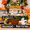 Wooden Letter Table Decoration Halloween Scene Decoration Props, Style: D Model