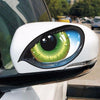 1pc Car Reflective Car Sticker Rearview Mirror Eye Funny Sticker 3D Scratch Blocking Body Sticker Decorative Sticker(Green)