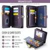 CaseMe-Me60 Multi-functional Anti-theft Swipe Passport Wallet(Purple)