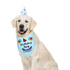 Pet Birthday Bandana, Blue, Cotton, for Cats & Dogs