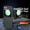 For Samsung Galaxy Z Flip6 Armor MagSafe PC Hybrid TPU Phone Case(Frosted Black)