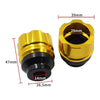 2 Pairs Motorcycle Modified Accessories Anti-Drop Cup CNC Aluminum Alloy Anti-Collision And Shock Absorbing Front Fork Cup(Black)