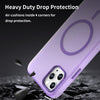 For iPhone 11 Pro Max MagSafe Frosted Translucent TPU + PC Full Coverage Phone Case(Dark Purple)