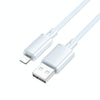 Borofone BX112 Lemon 2.4A USB to 8 Pin Data Cable, Length: 1m(White)