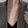 Ladies Light Luxury Bowknot Necklace Clavicle Chain, Specification:XL1416