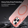 For iPhone 12 Pro Max MagSafe Frosted Translucent TPU + PC Full Coverage Phone Case(Red)