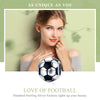 Football Love S925 Sterling Silver Platinum Plated Pendant Loose Beads