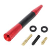 Short Aluminum Carbon Vehicle Car AM/FM Radio Antenna(Red)