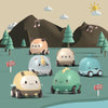Cartoon Cute Pet Pull Back Car Children Mini Puzzle Inertia Car Toy(Deer)