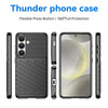 For Samsung Galaxy S25 5G Thunderbolt Shockproof TPU Phone Case(Black)