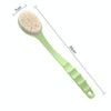 Long Handle Bath Brush Soft Hair Bath Brush with Massage Back Brush(Green)