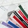 Women Wild Letter Pattern Double Loop Buckle Canvas Belt, Belt Length:130 x 3.8cm(Black World On Red)