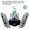 60W LED Industrial Mining Light Waterproof Light Sensor Folding Tri-Leaf Garage Lamp(White Light)