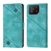 For Asus ROG Phone 8 Skin Feel Embossed Leather Phone Case(Green)