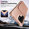 For Samsung Galaxy S25 Ultra 5G Vertical Flip Card Bag Holder Leather Phone Case(Rose Gold)