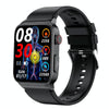 E500 1.83 inch HD Square Screen TPU Watch Strap Smart Watch Supports ECG Monitoring / Non-invasive Blood Sugar(Black)