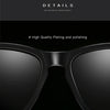 Unisex Retro Fashion Plastic Frame UV400 Polarized Sunglasses  (Gradient Black + Blue)