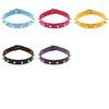 Punk Style Fashion Street Dance Rock Leather Rivet Necklace Collar, Random Color Delivery