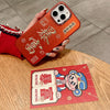 For iPhone 13 New Year Design 3D Gold Stamping IMD Phone Case(Good Luck)