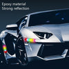 4pcs /Set Car Safety Warning Reflective Anti-Strike Stickers, Color: Epoxy Red