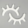 1 Pair Cute Wooden 3D Eyelash Wall Sticker Decor Bedroom Background Wall Sticker(White)
