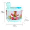 460ML Fish Tank Style Ultrasonic Aromatherapy Air Purifier Humidifier USB Atomizer with LED Night Light(Green)