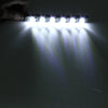 2 PCS 6W 180 LM 6000K DRL Daytime Running Light with 6 SMD-5050 Lamps, DC 12V(White Light)
