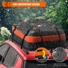 15 Cubic Feet Waterproof Car Roof Storage Luggage Bag(Black)