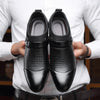 Autumn And Winter Business Dress Large Size Men's Shoes, Size:38(Black)