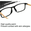 Black Frame Spring Hinge Anti Fatigue & Blue-ray Presbyopic Glasses, +2.00D