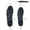 Memory Cotton Magnetic Massage Insoles, Size: Large 41-46cm(Blue)
