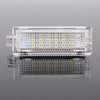 2 PCS LED Car DC 12V 1.5W 6000K 100LM Door Lights 18LEDs SMD-3528 Lamps for BMW E81(White Light)