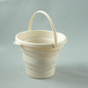 SFSS-01 Portable Silicone Folding Bucket, Capacity:10L(Creamy White)