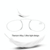 Pince-nez Reading Glasses Frameless Magnifying Glasses, Degree: +100(Purple)