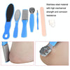 8 In 1 Foot Care Exfoliating Pedicure Knife Tool Foot File Set(Blue)