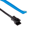 EL Cold Blue Light Waterproof Flat Flexible Car Strip Light with Driver for Car Decoration, Length: 5m(Blue)