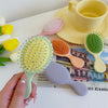 Mini Airbag Comb Durable Massage Comb, Color: Frosted Yellow Green
