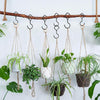 2pcs Household S Hooks For Hanging Metal Windproof Hooks With Safety Buckle, Color: Black