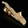 Men Business Formal Wedding Tie Clips, Color: Gold Sax